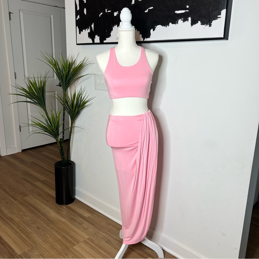 Starburst Pink Summer Skirt Set